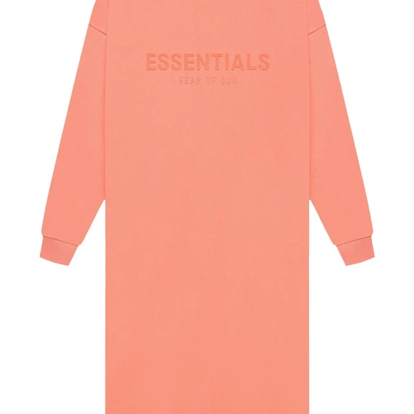 Essentials Dresses & Skirts - Essentials Coral Crewneck Tshirt Dress